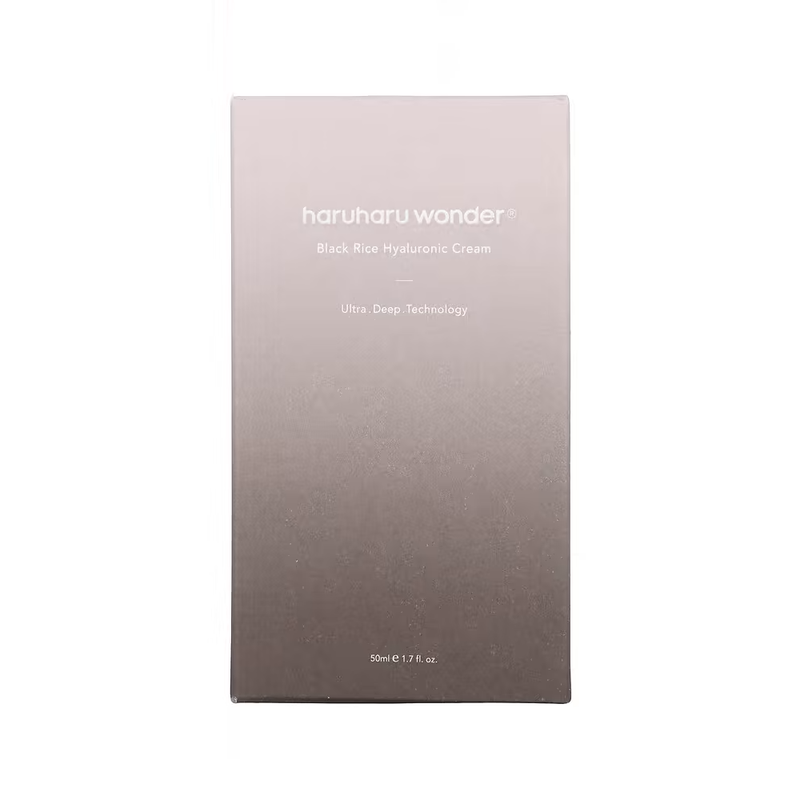 AsiaBeautyMall Haruharu Wonder Black Rice 10 Hyaluronic Cream Moisturizer Light Gray