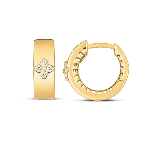 Bids.com 14k Yellow Gold Trilogy Diamond Clover Earrings Earrings White Smoke Yellow Gold