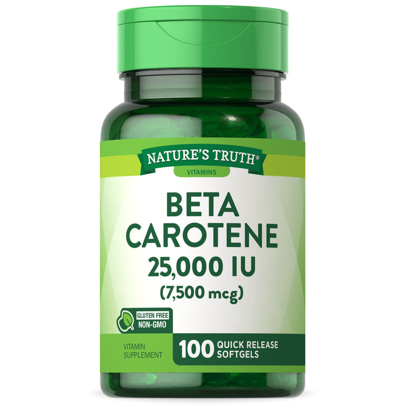 Nature's Truth Nature's Truth Beta Carotene Provitamin A 25 Vitamins & Supplements White Smoke