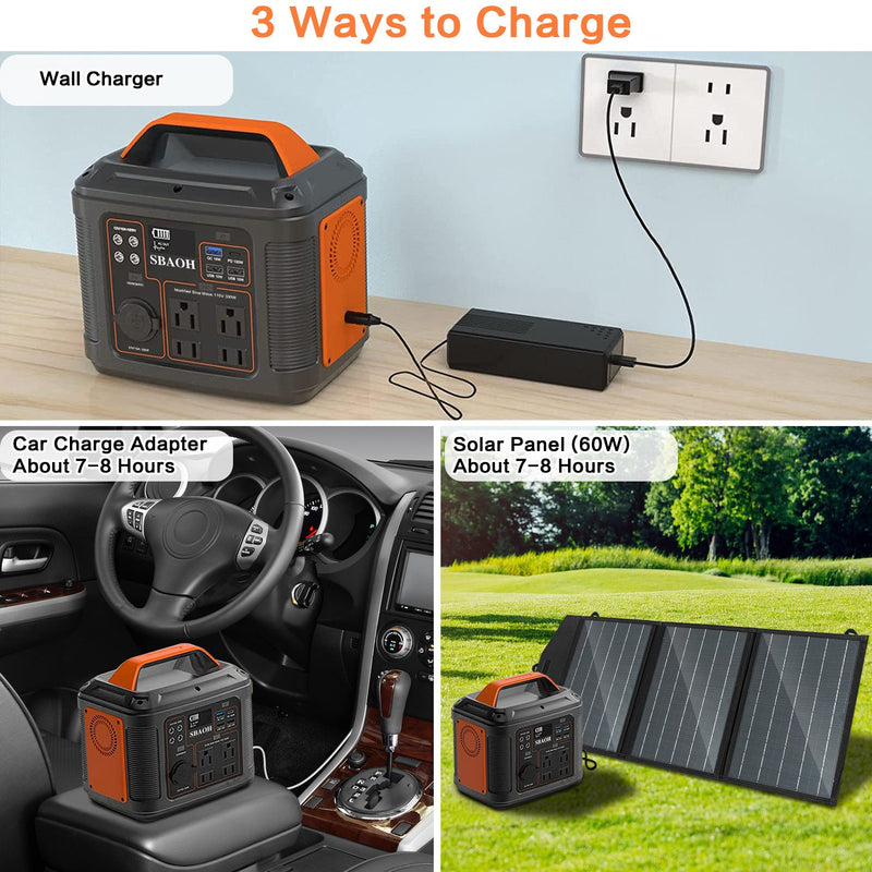 SmartPursue™ 296Wh Portable Solar Power Station Power Supply Light Gray 110V / 300W