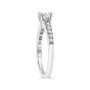Bids.com 14K White Gold Diamond 1/2 Cttw Princess Cut Diamond Engagement Ring (G-H Color, VS2-SI1 Clarity) - Size 7 Rings White Smoke 7 / White.Gold
