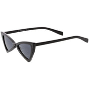zeroUV Women's Fashion Retro Triangle Cat Eye Sunglasses C570 Sunglasses White Smoke Black Smoke,Matte Black Green,Red Smoke,White Smoke,Tortoise Brown,Pink Smoke