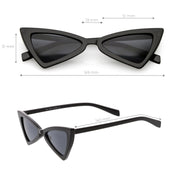 zeroUV Women's Fashion Retro Triangle Cat Eye Sunglasses C570 Sunglasses White Smoke Black Smoke,Matte Black Green,Red Smoke,White Smoke,Tortoise Brown,Pink Smoke