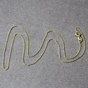 Bids.com 14k Yellow Gold Diamond Cut Cable Link Chain 0.8mm Necklaces Light Slate Gray 16 / Yellow Gold,18 / Yellow Gold