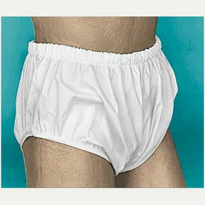 Essential Medical Essential Medical Quik-Sorb Pull On Vinyl Reusable Incontinent Pants In Medium Underwear Light Gray