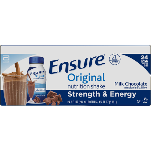 Ensure Ensure Original Nutrition Shake Milk Chocolate Ready-to-Drink 8 Fl Oz Cartons Fitness & Nutrition Light Gray