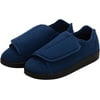 Silvert s Silvert s Adaptive Clothing & Footwear Men Double-Extra Wide Slip-Resistant Slippers For Seniors 12 XX-Wide Navy/Black Shoes White Smoke