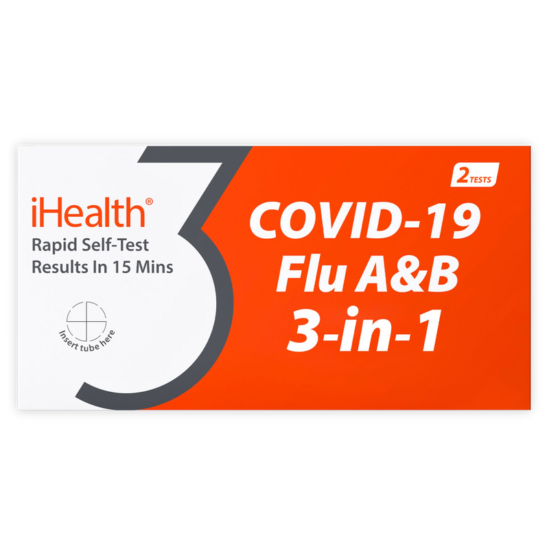 iHealth iHealth Covid 19 + Flu A&B Test Medical Tests White Smoke