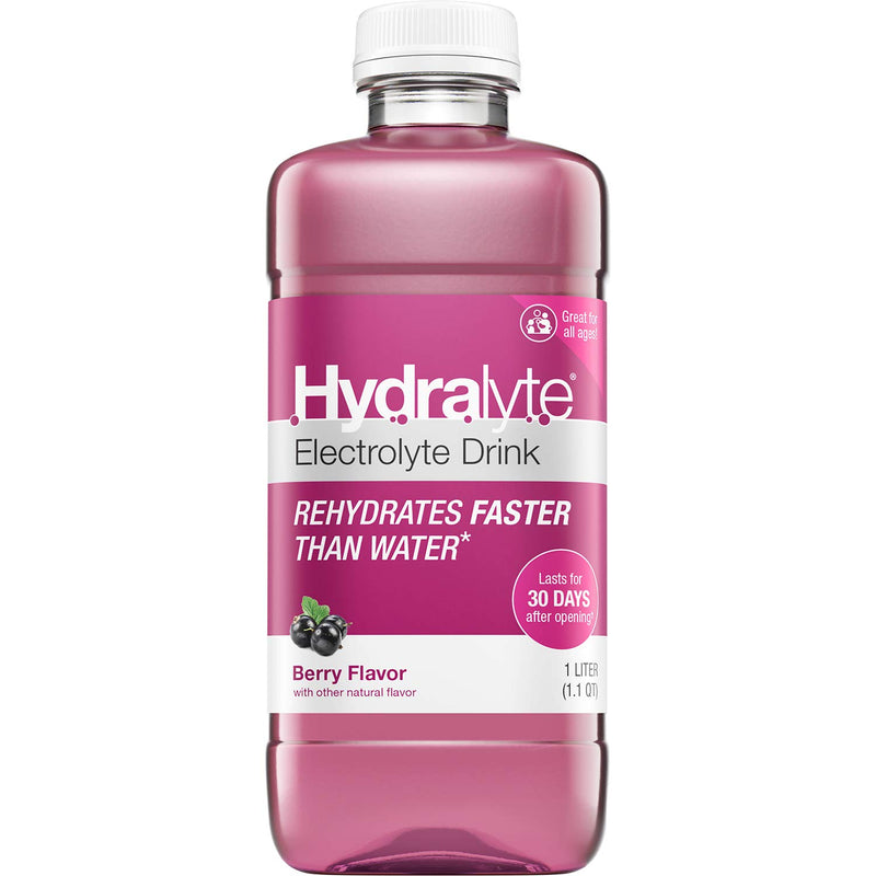 Hydralyte Hydralyte  Electrolyte Berry Liquid 33.8 Oz Fitness & Nutrition White Smoke