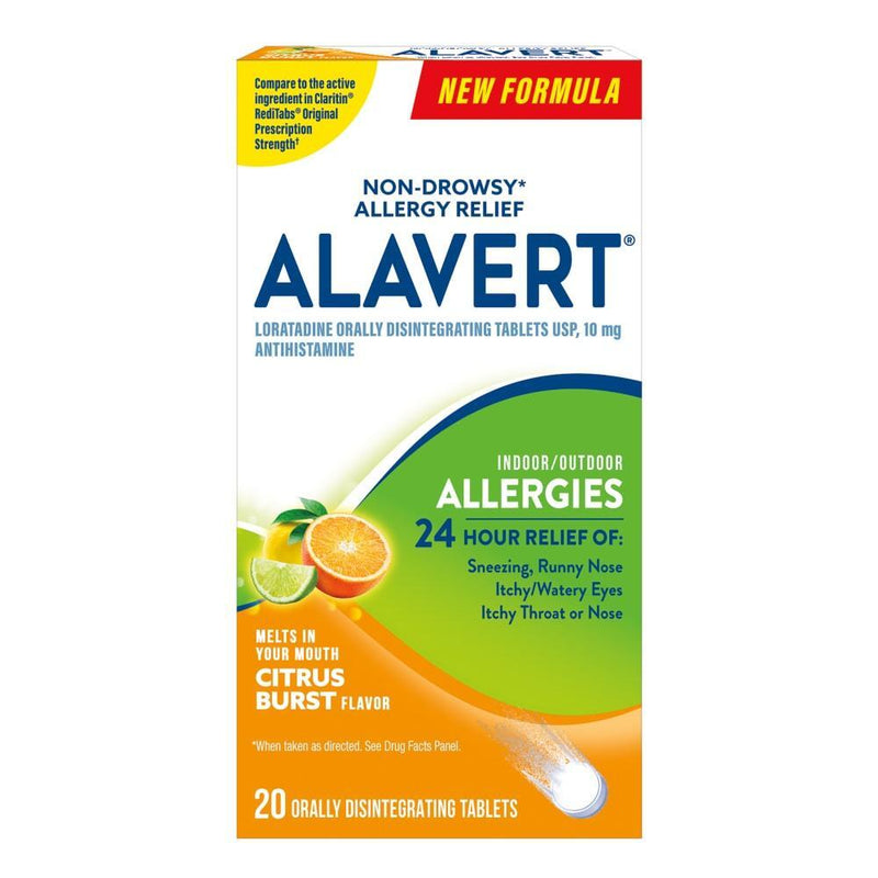 Alavert Alavert Citrus Burst Orally Disintegrating Tablets Medicine & Drugs White Smoke