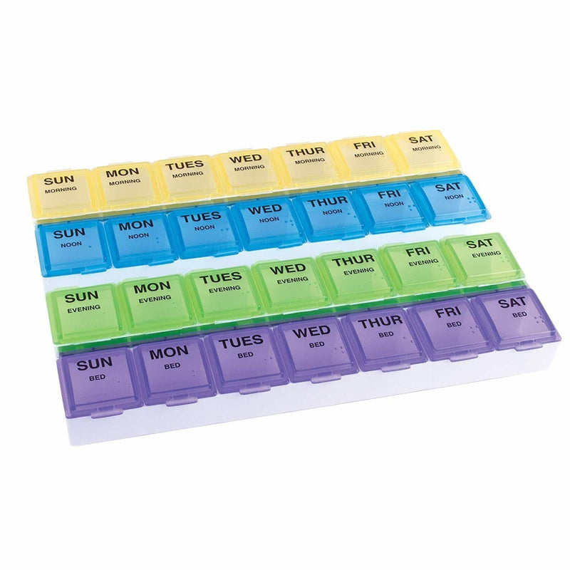Ezy Dose Ezy Dose® Classic Pill Planner – Large Size Personal Care White Smoke