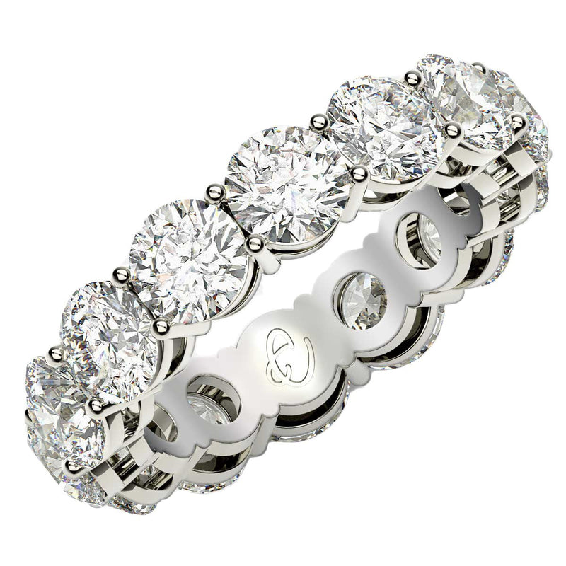 Bids.com Round Cut Lab Grown Diamond Eternity Ring in 14k White Gold (6 cttw FG/VS2) Rings White Smoke 4 / White Gold,4.5 / White Gold,5 / White Gold,5.5 / White Gold,6 / White Gold,6.5 / White Gold,7 / White Gold,7.5 / White Gold,8 / White Gold,8.5 / White Gold,9 / White Gold