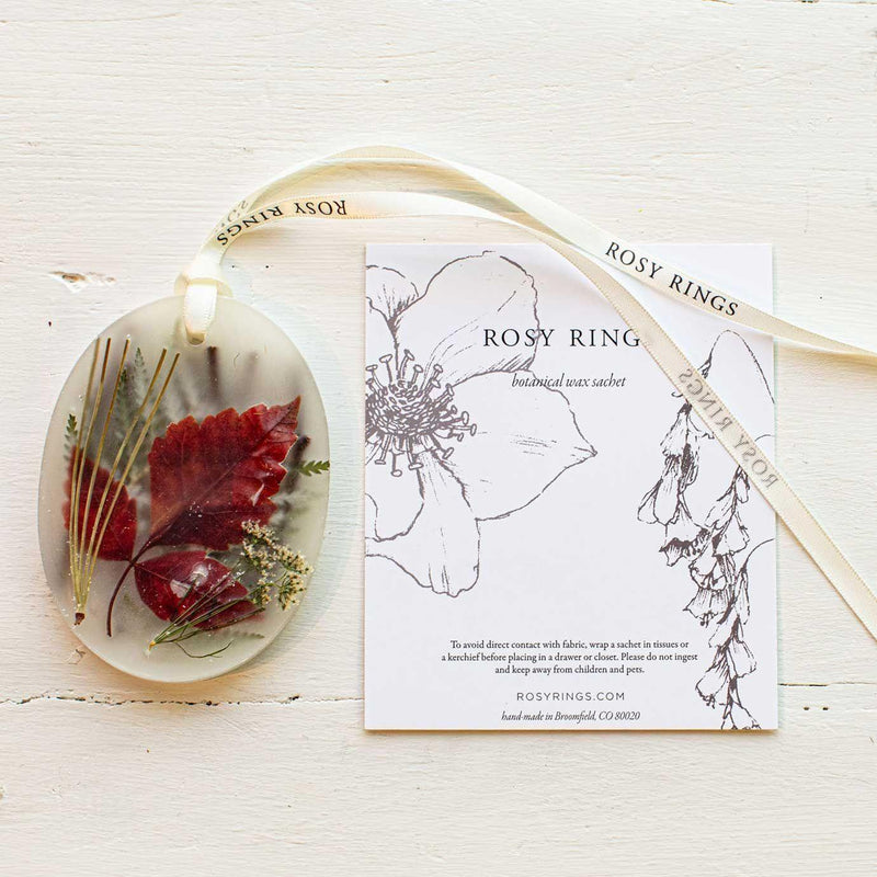 Rosy Rings Petite Sachet - Forest Sachet Antique White