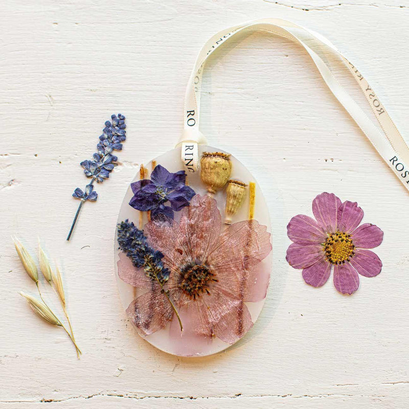 Rosy Rings Petite Sachet - Roman Lavender Sachet Antique White
