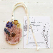 Rosy Rings Petite Sachet - Roman Lavender Sachet Antique White