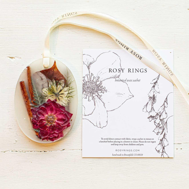 Rosy Rings Petite Sachet - Spicy Apple Sachet Beige