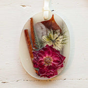 Rosy Rings Petite Sachet - Spicy Apple Sachet Light Gray