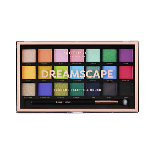 Profusion Cosmetics 21 Shade Palette - Dreamscape Eyes Dark Slate Gray