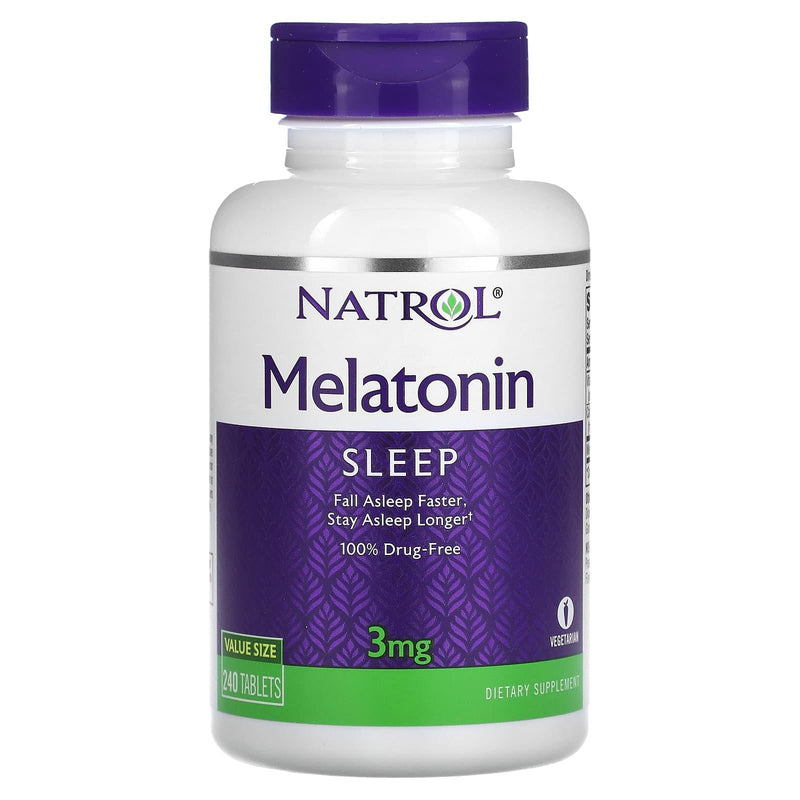 Natrol Natrol® Melatonin – 3 mg – Tablets Vitamins & Supplements White Smoke