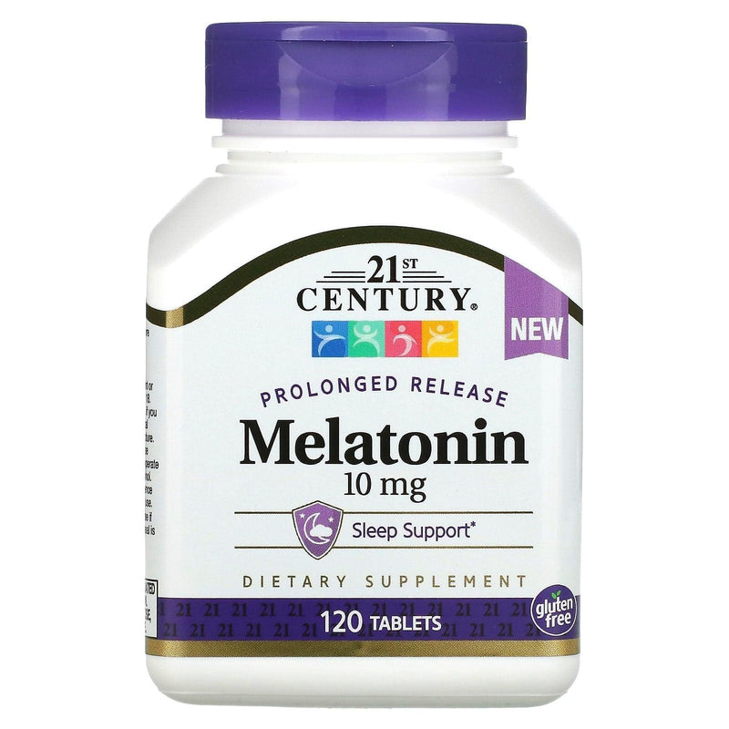 21st Century 21st Century Prolonged Release Melatonin, 10 Mg, 120 Tablets Vitamins & Supplements White Smoke