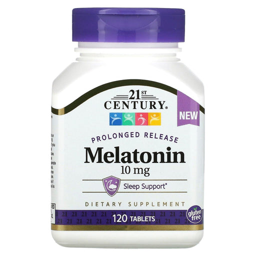 21st Century 21st Century Prolonged Release Melatonin, 10 Mg, 120 Tablets Vitamins & Supplements White Smoke