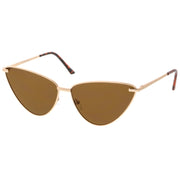 zeroUV Oversize Thin Metal Cat Eye Butterfly Frame Sunglasses C201 Sunglasses White Smoke Black Smoke,Silver Smoke,Gold Smoke,Gold Brown