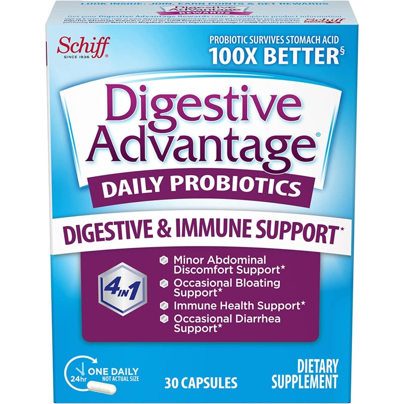 Digestive Advantage Digestive Advantage Daily Probiotic, 30 Capsules Health & Beauty White Smoke