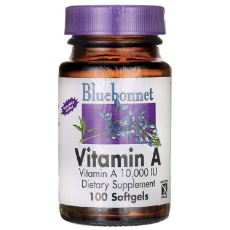 Bluebonnet Nutrition Bluebonnet Nutrition Vitamin A, 3,000 Mcg, 100 Softgels Vitamins & Supplements Light Gray