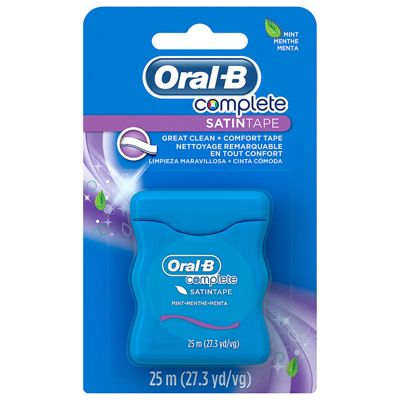 Oral-B Oral-B Complete Satin Tape Dental Floss, Mint, 25 M Dental Floss Dodger Blue