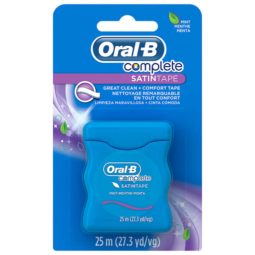 Oral-B Oral-B Complete Satin Tape Dental Floss, Mint, 25 M Dental Floss Dodger Blue