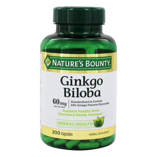 Nature's Bounty Nature's Bounty Ginkgo Biloba, 60 Mg, Capsules Vitamins & Supplements Lavender