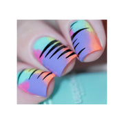 UberChic Beauty Modern Mountainscapes Stamping Plate Dark Gray