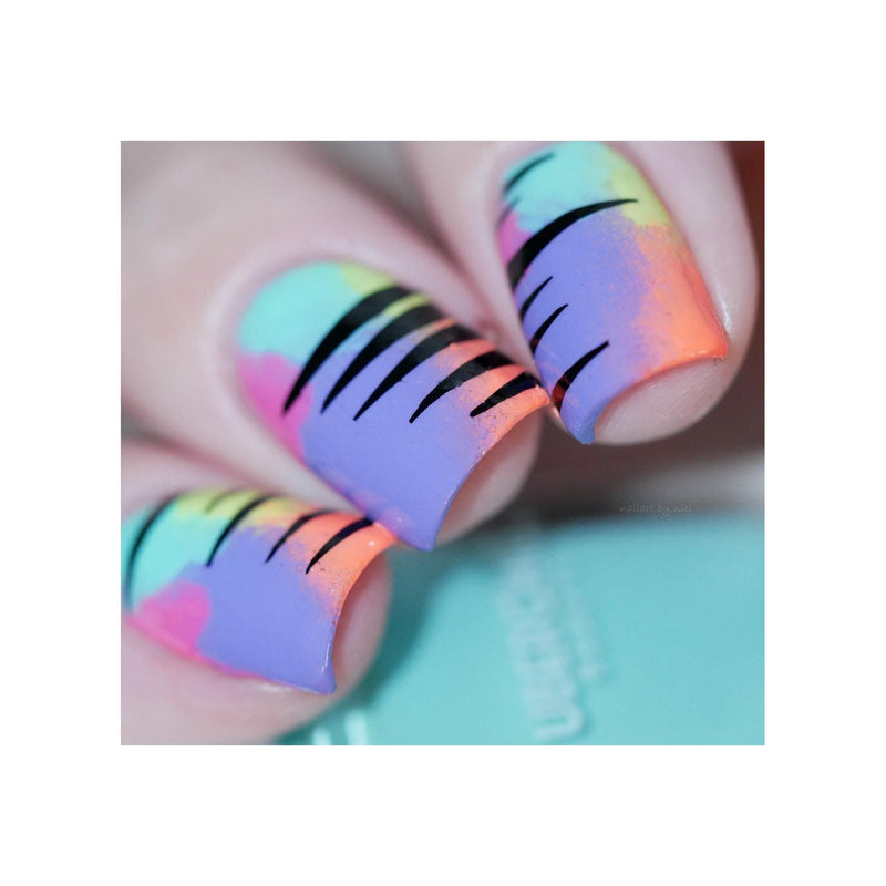 UberChic Beauty Modern Mountainscapes Stamping Plate Dark Gray