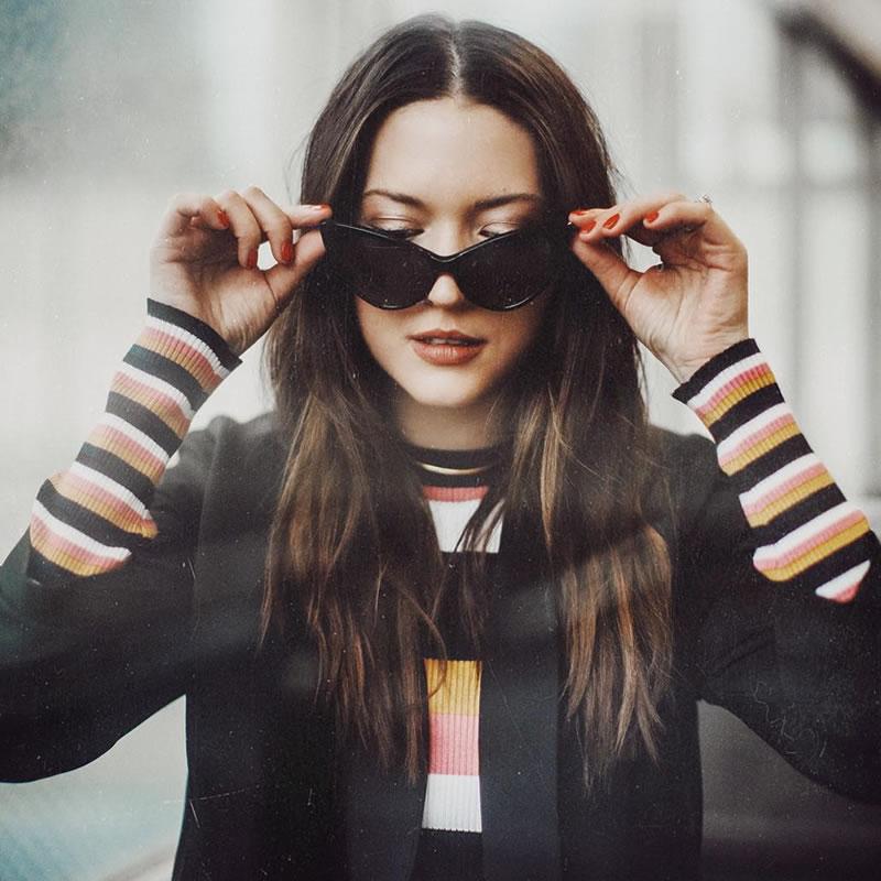 zeroUV Womens Fashion Hot Tip Pointed Vintage Cat Eye Sunglasses 8371 Sunglasses Dark Slate Gray Black Gradient,Crazy Tortoise,White Gradient,Yellow Tortoise,Red Tortoise,Red,Creme,Havana,Light Pink,Dark Tortoise,Black Smoke