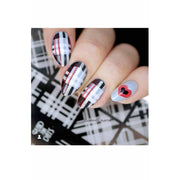 UberChic Beauty Pretty In Plaid-02 Stamping Plate Dark Gray