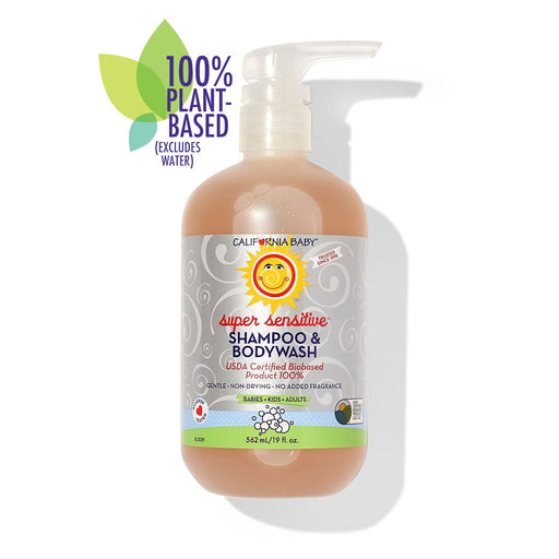 California Baby (No Fragrance) Super Sensitive™ Shampoo & Bodywash Shampoo & Bodywash White Smoke 19oz/562mL