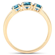 Bids.com 1.03 Carat Genuine Blue Diamond 14K Yellow Gold Ring Rings White Smoke size 6.00,size 7.00,size 8.00