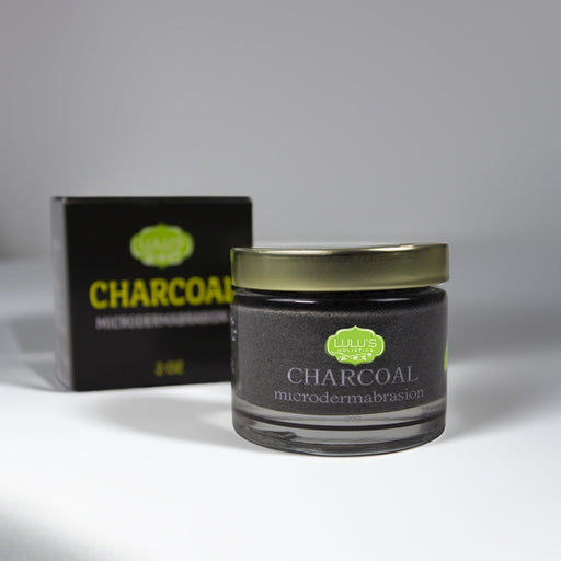 Lulu’s Holistics Exfoliating Microdermabrasion Scrub – Two Options Available facial scrub Dark Gray Charcoal & Peppermint (detox)