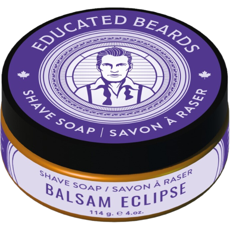Educated Beards Educated Beards Balsam Eclipse Shave Soap 4 oz Shave Soap Dark Slate Blue