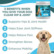 Clear Wellness 360 Clear Hip & Joint Health for Dogs White Smoke 3 Pack,1 Bottle,6 Pack