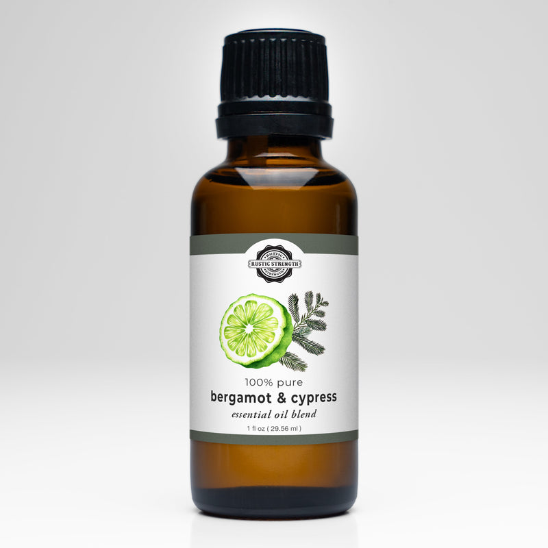 Rustic Strength Bergamot & Cypress Essential Oil Blend Scenting Oil Light Gray