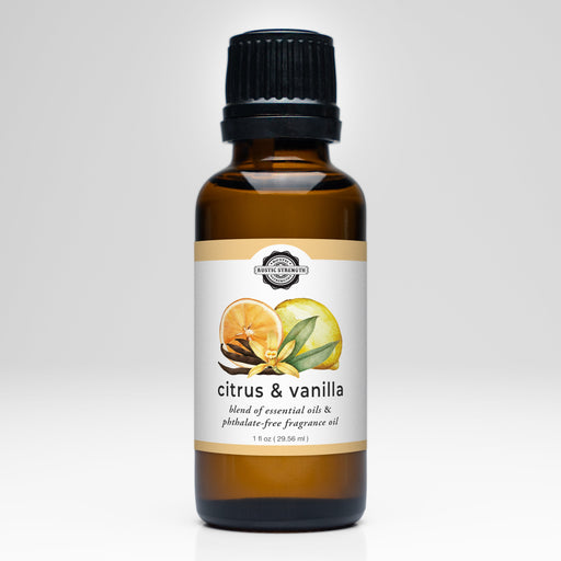 Rustic Strength Citrus & Vanilla EO / FO Blend Scenting Oil Light Gray