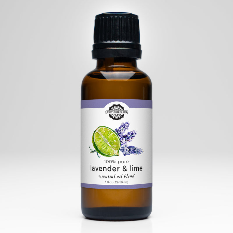 Rustic Strength Lavender & Lime Essential Oil Blend Scenting Oil Light Gray