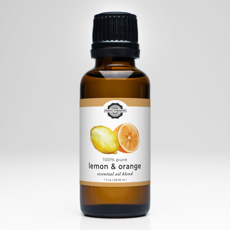 Rustic Strength Lemon & Orange Essential Oil Blend Scenting Oil Light Gray