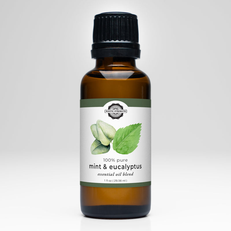 Rustic Strength Mint & Eucalyptus Essential Oil Blend Scenting Oil Light Gray
