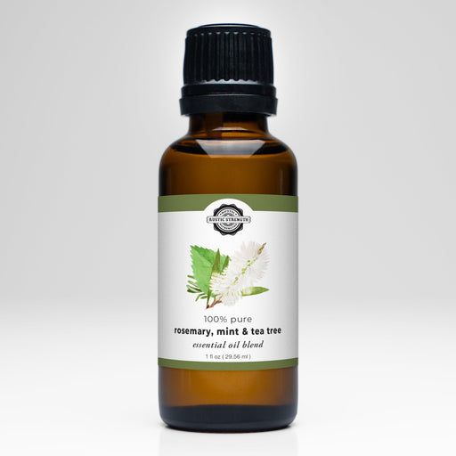 Rustic Strength Rosemary, Mint & Tea Tree Essential Oil Blend Scenting Oil Light Gray