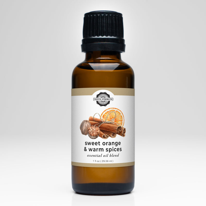 Rustic Strength Sweet Orange & Warm Spices Essential Oil Blend Scenting Oil Light Gray