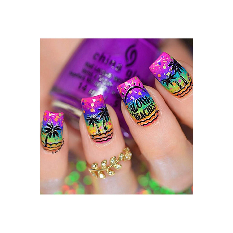UberChic Beauty Vacation Mode Stamping Plate Tan