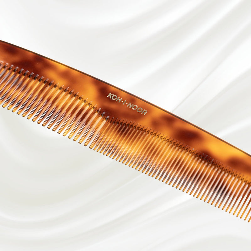 KOH-I-NOOR Beauty USA Jaspè Dual-Tooth Comb - Wide & Narrow Teeth for Detangling & Smoothing Combs Lavender Large,Medium,Small