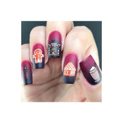 UberChic Beauty Happy Christmas, (Christmas-04) Stamping Plate Gray